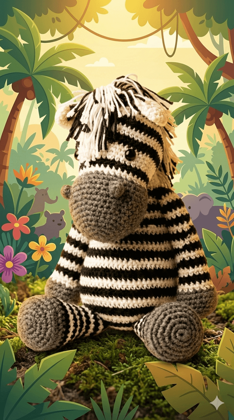 Cebra Amigurumi Artesanal: Mi Primera Amiga
