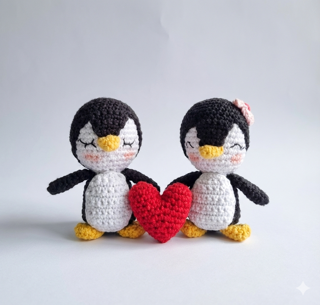 Pinguinos enamorados